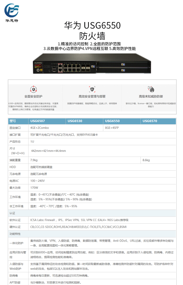 USG6550 詳情頁