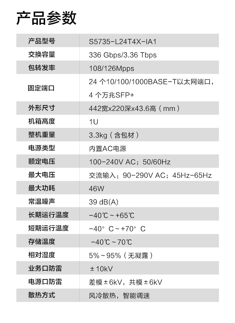 華為數(shù)通智選交換機S5735-L24T4X-IA1