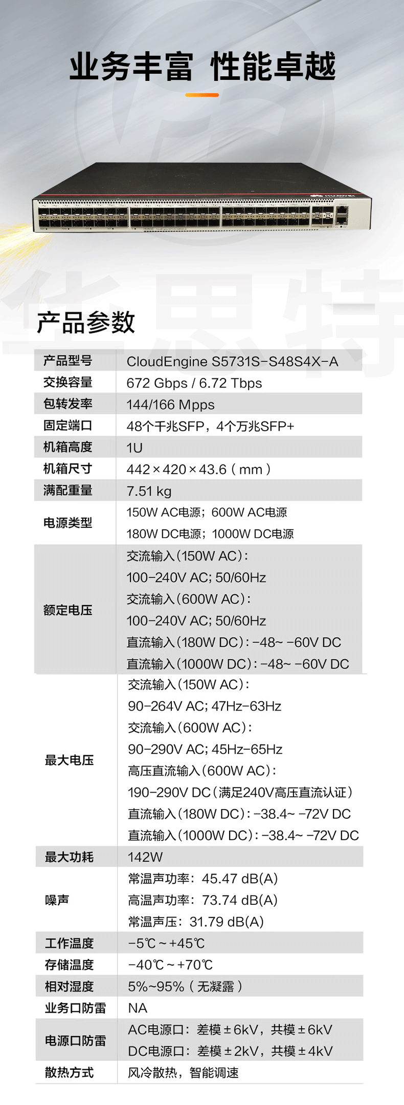 華為企業(yè)級交換機 S5731S-S48S4X-A