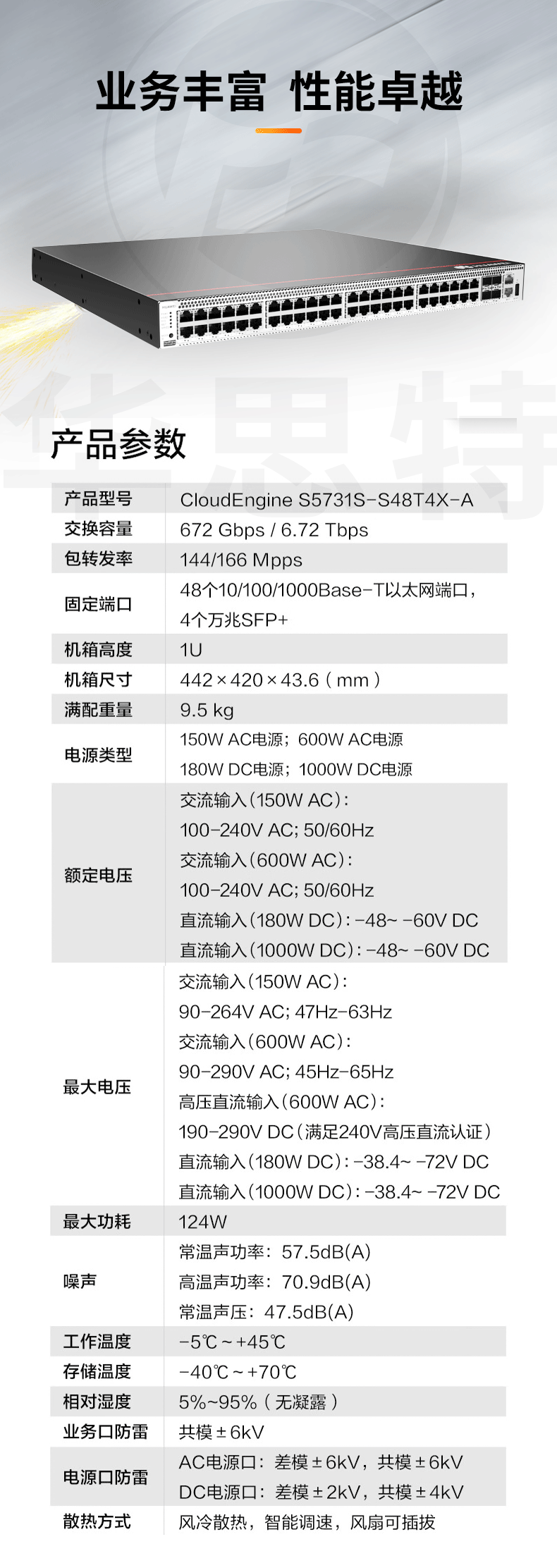 華為 S5731S-S48T4X-A 企業(yè)級交換機